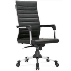 BLACK OFFICE CHAIR WITH HIGH BACK (DESIN)