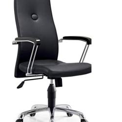 BLACK OFFICE CHAIR WITH HIGH BACK AND HIGH ARMS (DESIN)