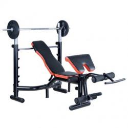 Gategold GG-310-1 Deluxe Weight Bench 50kg + Barbell
