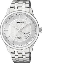 CITIZEN BI1050-81A MEN’S BLACK DIAL SILVER BRACELET QUARTZ DRESS WATCH - deluxe.com.ng