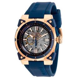 INVICTA 27338 MEN'S S1 RALLY AUTOMATIC TRANSPARENT DIAL BLUE SILICONE WATCH