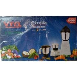 VTCL EXCELLA MIXER GRINDER WITH 3 S.S JARS- HEAVY DUTY 1000 WATTS (N) - deluxe.com.ng