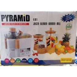 Pyramid| Electric 4 In 1 Blender,Juice Extractor, Grinder With Mill-600W- deluxe.com.ng