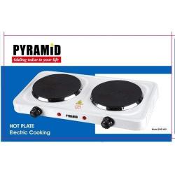 Pyramid| Electric Hot Plate Double Burner- deluxe.com.ng