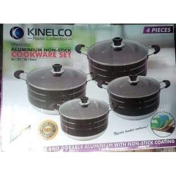 Kinelco | Non Stick Cooking Pot Set -KN-6022- deluxe.com.ng