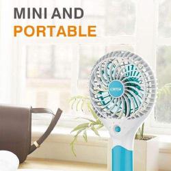 Lontor 4" Rechargeable Mini Standing/Hand Fan With Lithum Battery (N) - deluxe.com.ng