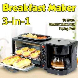 Sokany | SDSB77760 3in1 Home Breakfast S Hine Coffee Maker Frying Pan Bread- deluxe.com.ng