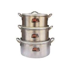 Tower | 3 Set Of Tower Cooking Pots (Economy)- deluxe.com.ng
