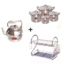 Tower | Cooking Pots, Kettle & Plates Rack- deluxe.com.ng