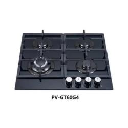 Polystar 4 Burner Gas Hob with Glass Cooktop  | PV-GT60G4  - deluxe.com.ng