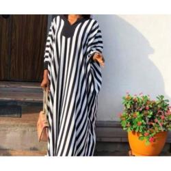 WOMEN'S LUXURY MONOCHROME LONG GOWN|(AVAILABLE IN ALL SIZES) 