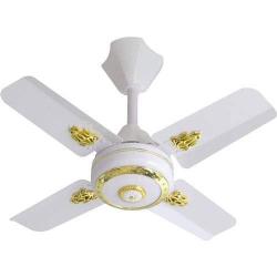  SONIK Short Blade 25 inch Ceiliing Fan - White & Brown - deluxe.com.ng