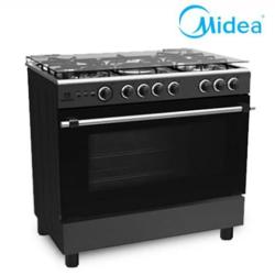 Midea Gas Cooker 90X60cm 5 Burners 36LMG5G028-B|Half Inox - deluxe.com.ng