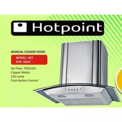 HOTPOINT 60CM MANUAL COOKER HOOD- deluxe.com.ng