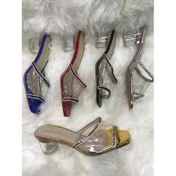 WOMEN'S FANCY CIRCULAR HEELED SHOE (AVAILABLE IN ALL SIZES) 