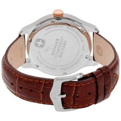 Wenger 79306C Swiss Army Classic Executive Brown Leather Watch - deluxe.com.ng