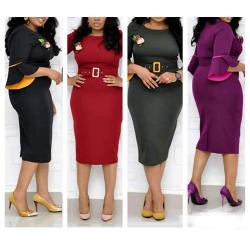 WOMEN'S RITZY CORPORATE GOWN 001 (AVAILABLE IN ALL SIZES) 