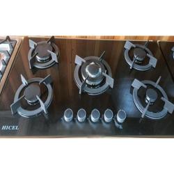 HICEL 5 BURNERS IN BUILT (GLASS) - Deluxe.com.ng