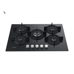 Ariston Hob Cooker | 72cm, Built-in Gas-On-Glass Hob – AGS72S/BK - deluxe.com.ng