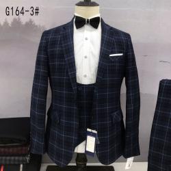 BLACK AND GRAY 3 PIECE CHECKERS SUIT WITH ONE BUTTON-deluxe.com.ng