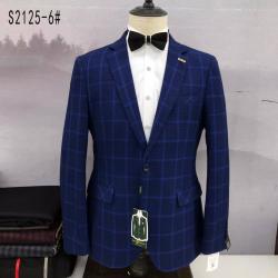 BLUE STRIPPED BLAZER WITH ONE BUTTON (SWNL)-deluxe.com.ng