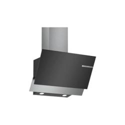 Bosch Serie | 4 wall-mounted cooker hood 60 cm clear glass black printed DWK66AJ60M - deluxe.com.ng