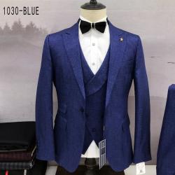EXECUTIVE BLUE 3 PIECE TURKEY SUIT WITH ONE BUTTON-deluxe.com.ng