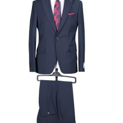 EXECUTIVE DARK GREY TURKEY SUIT WITH ONE BUTTON-deluxe.com.ng