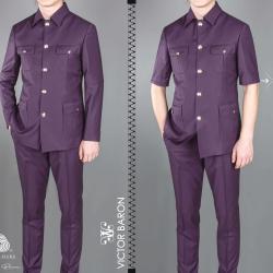 EXECUTIVE PURPLE LONGSLEEVE AND SHORTSLEEVE-deluxe.com.ng