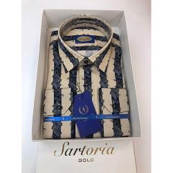  SARTORIA DESIGNER'S LUXURY VIP MEN'S SHIRT | SH 105 (AVAILABLE IN SIZES) - Deluxe.com.ng
