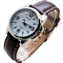 CASIO LTP-1314L-7AVDF WOMEN’S ENTICER ANALOG BROWN LEATHER WATCH - Deluxe.com.ng