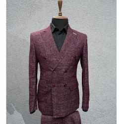 WINE COLOUR TURKEY SUIT WITH TWO BUTTONS | AVAILABLE IN ALL SIZES (CHIFAS) (N) - deluxe.com.ng 