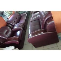 PURPLE ROYAL 7 SEATERS LEATHER SOFA (NAFU) - deluxe.com.ng