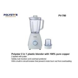 Polystar Plastic Blender With Mill Jar | PV-780 - deluxe.com.ng