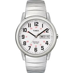TIMEX T20461 MEN’S EASY READER DAY/DATE EXPANSION BAND SMALL WATCH