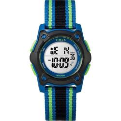 TIMEX T7C260 TIME MACHINE KID’S DIGITAL DOUBLE LAYER FABRIC STRAP WATCH 