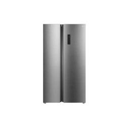 TCL REFRIGERATOR | 597 LITRE, SIDE BY SIDE, INVERTER NO FROST, ELECTRONIC CONTROL, AAT FRESH TECHNOLOGY, HUMIDITY CARE CRISPER, LED LIGHT, GLASS SHELF, INOX - P650SBS - deluxe.com.ng
