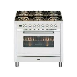 ILVE P096NE3/SSC 90CM MILANO DUAL FUEL SINGLE OVEN RANGER COOKER WITH 6 GAS BURNERS – STAINLESS STEEL WITH CHROME TRIM - deluxe.com.ng