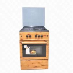 MAXI Gas Cooker 60*60 (3+1) Wood - Deluxe.com.ng