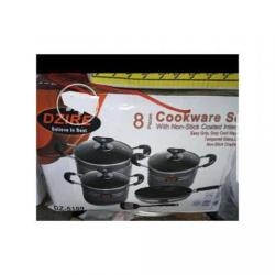 DZIRE 8 PIECES COOKWARE SETS + Free SPOON - deluxe.com.ng