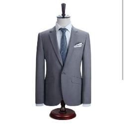 GREY TURKEY SUIT WITH ONE BUTTON | AVAILABLE IN ALL SIZES (CHIFAS) (N) - deluxe.com.ng