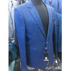 LIGHT BLUE TURKEY BLAZER WITH ONE BUTTONS | AVAILABLE IN ALL SIZES (CHIFAS) (N) - deluxe.com.ng