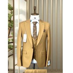 BROWN TURKEY 3 PIECES SUIT WITH ONE BUTTON | AVAILABLE IN ALL SIZES (DEFAS) (N) - deluxe.com.ng