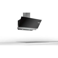 Bosch Serie | 4 wall-mounted cooker hood 90 cm clear glass black printed DWK96AJ60M - deluxe.com.ng