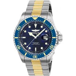 Invicta 25716 Men’s Pro Diver Quartz 3 Hand Blue Dial Medium Size Watch 