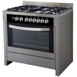 Scanfrost 90x60 5 Gas Burner Cooker Stainless Steel|Gas Oven |  SFC9502SS - deluxe.com.ng