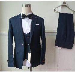 NAVY BLUE 3 PIECES SUIT  WITH ONE BUTTON  | AVAILABLE IN ALL SIZES (MADU) (N) - deluxe.com.ng