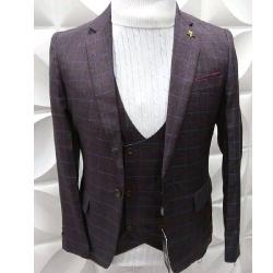 DARK BROWN SUIT  WITH ONE BUTTON  | AVAILABLE IN ALL SIZES (MADU) (N) - deluxe.com.ng