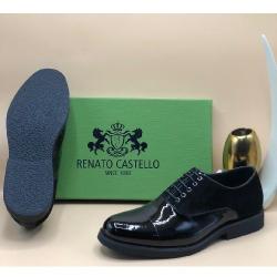 EXQUISITE SHINY BLACK CORPORATE SHOE WITH LACE | AVAILABLE IN ALL SIZES (OWOGLO) (N) - deluxe.com.ng 