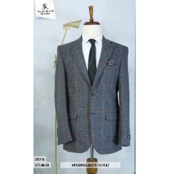 DARK GREY AND LIGHT BROWN STRIPPED TURKEY BLAZER | AVAILABLE IN ALL SIZES (SWNL) (N)) - deluxe.com.ng